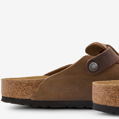 Boston Dark Tea Oiled | Suede Leather