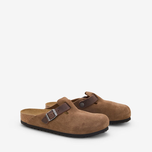 Boston Dark Tea Oiled | Suede Leather