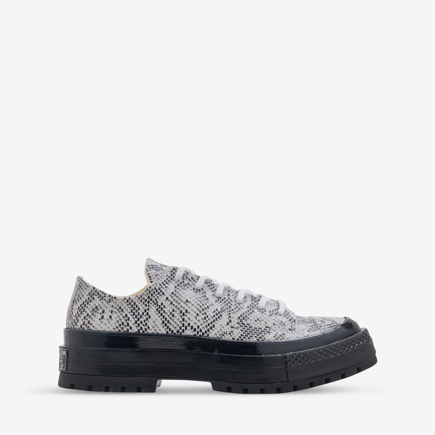 Chuck '70 Formal Suede Snake Print Low Barely Grey | Black