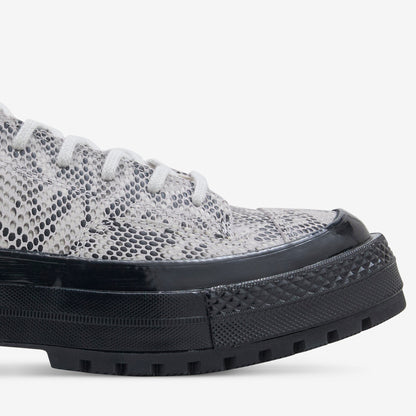 Chuck '70 Formal Suede Snake Print Low Barely Grey | Black