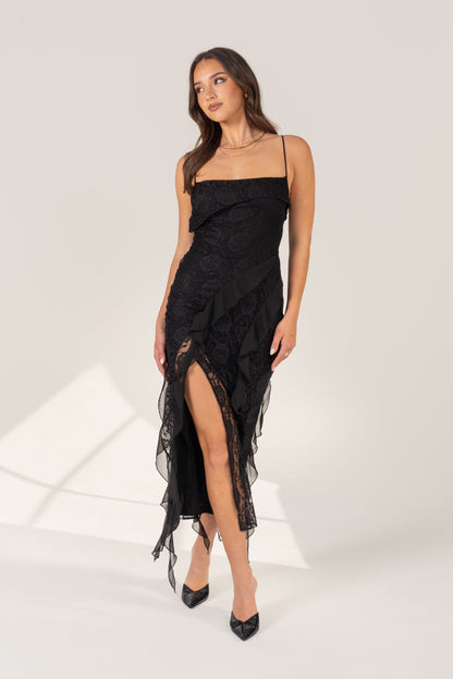 Charlene Criss Cross Back Maxi Dress