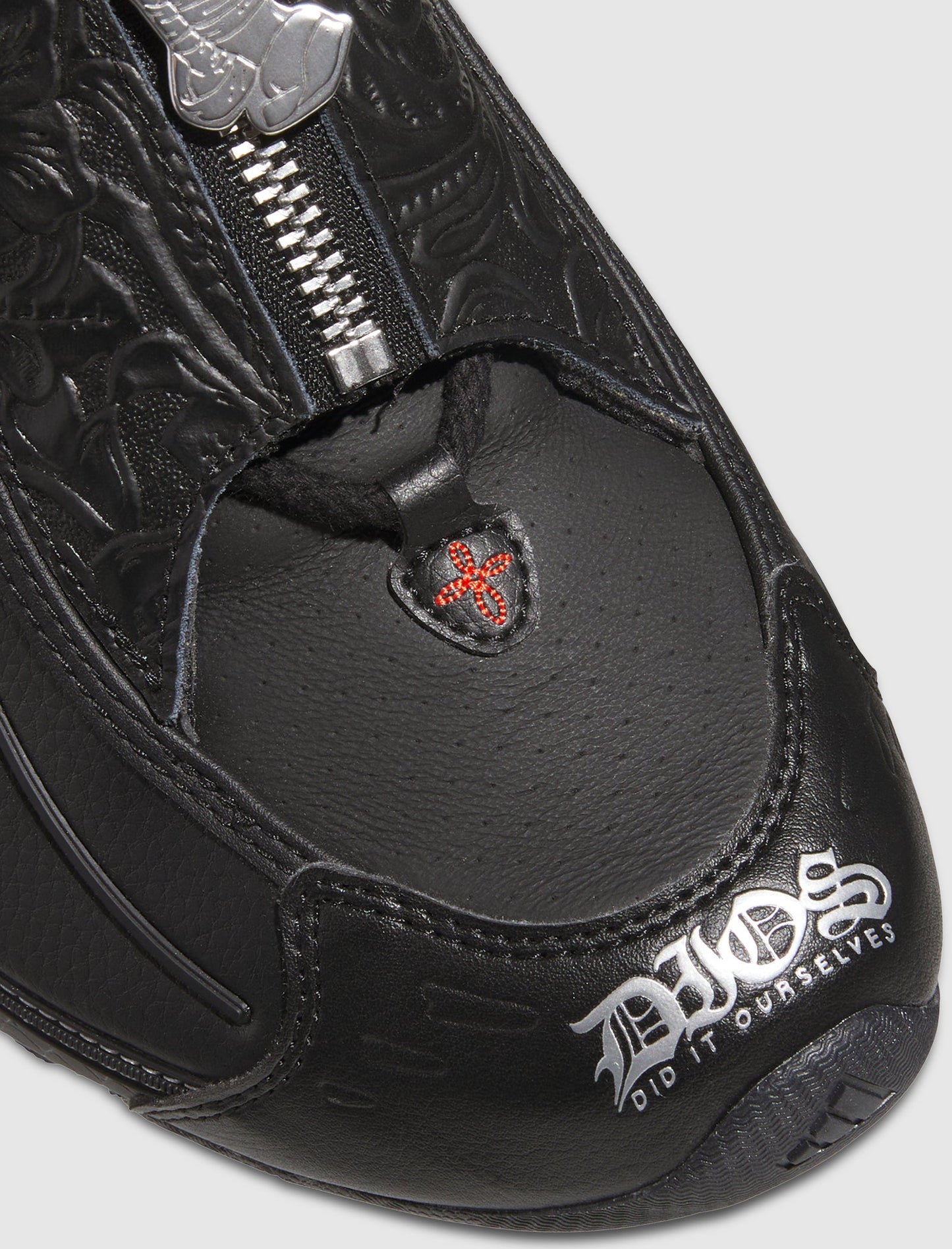 DIOS MEGA 01 NS LEATHER "BLACK/RED/GREY"