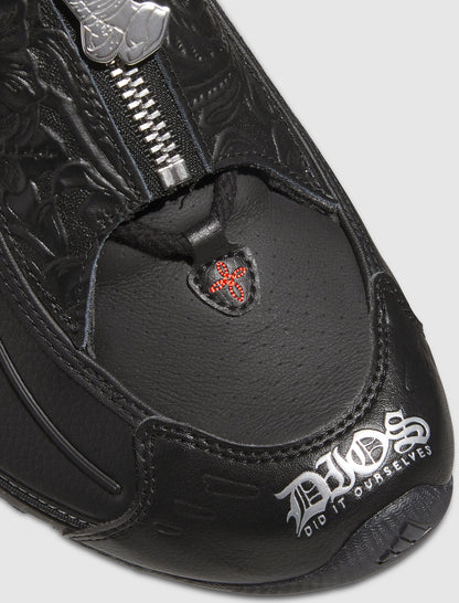 DIOS MEGA 01 NS LEATHER "BLACK/RED/GREY"