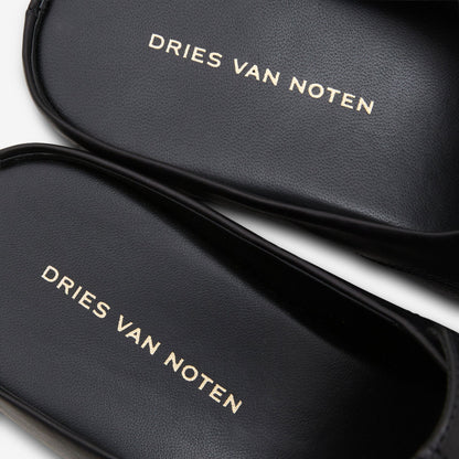 Leather Mule Black