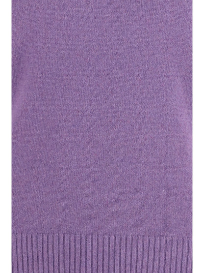 Brooksfield Crewneck Cashmere Sweater — Purple