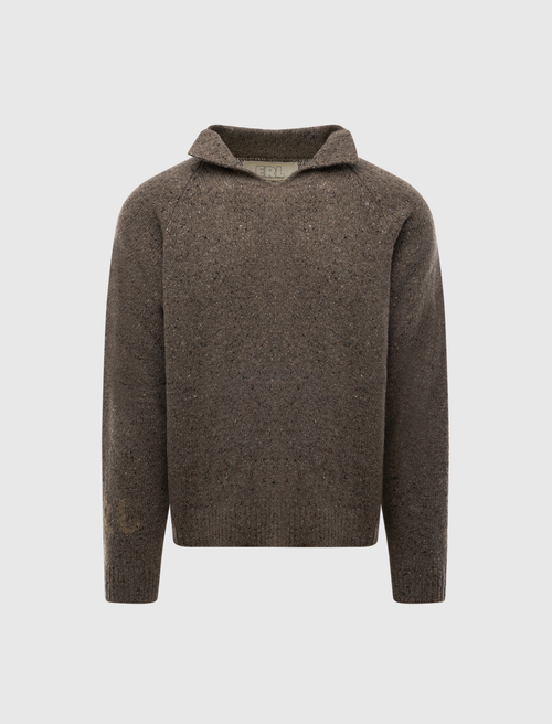 SLIT NECK SWEATER