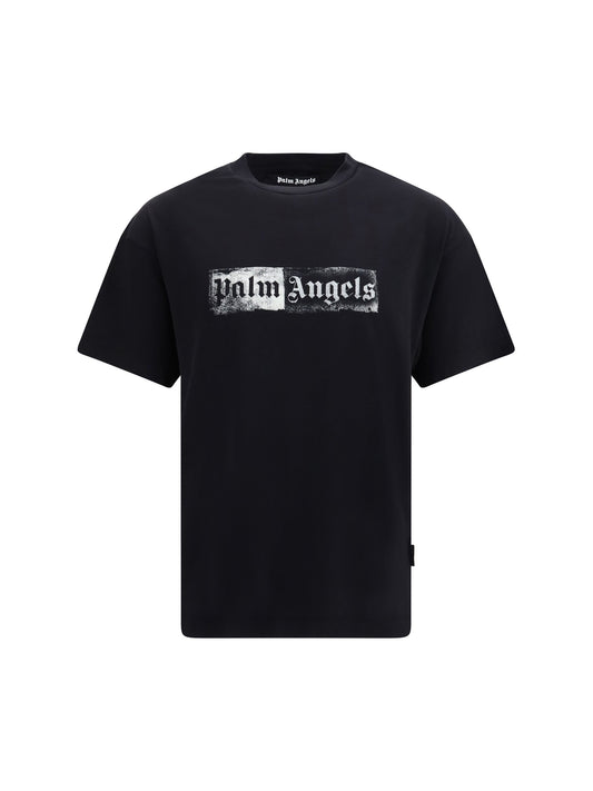 Palm Angels Stamp Logo T-Shirt — Black
