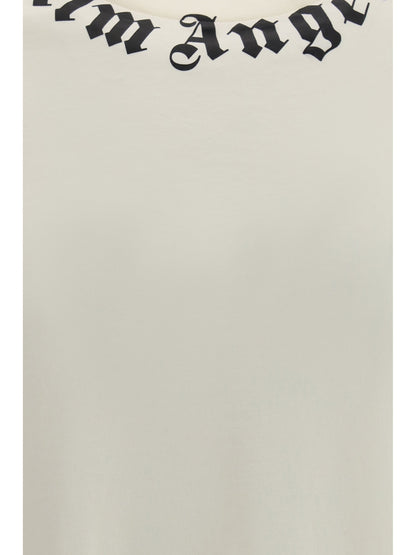 Palm Angels Logo Crewneck T-Shirt — White