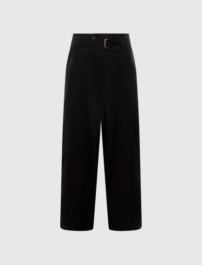 WIDE BELTED TROUSER