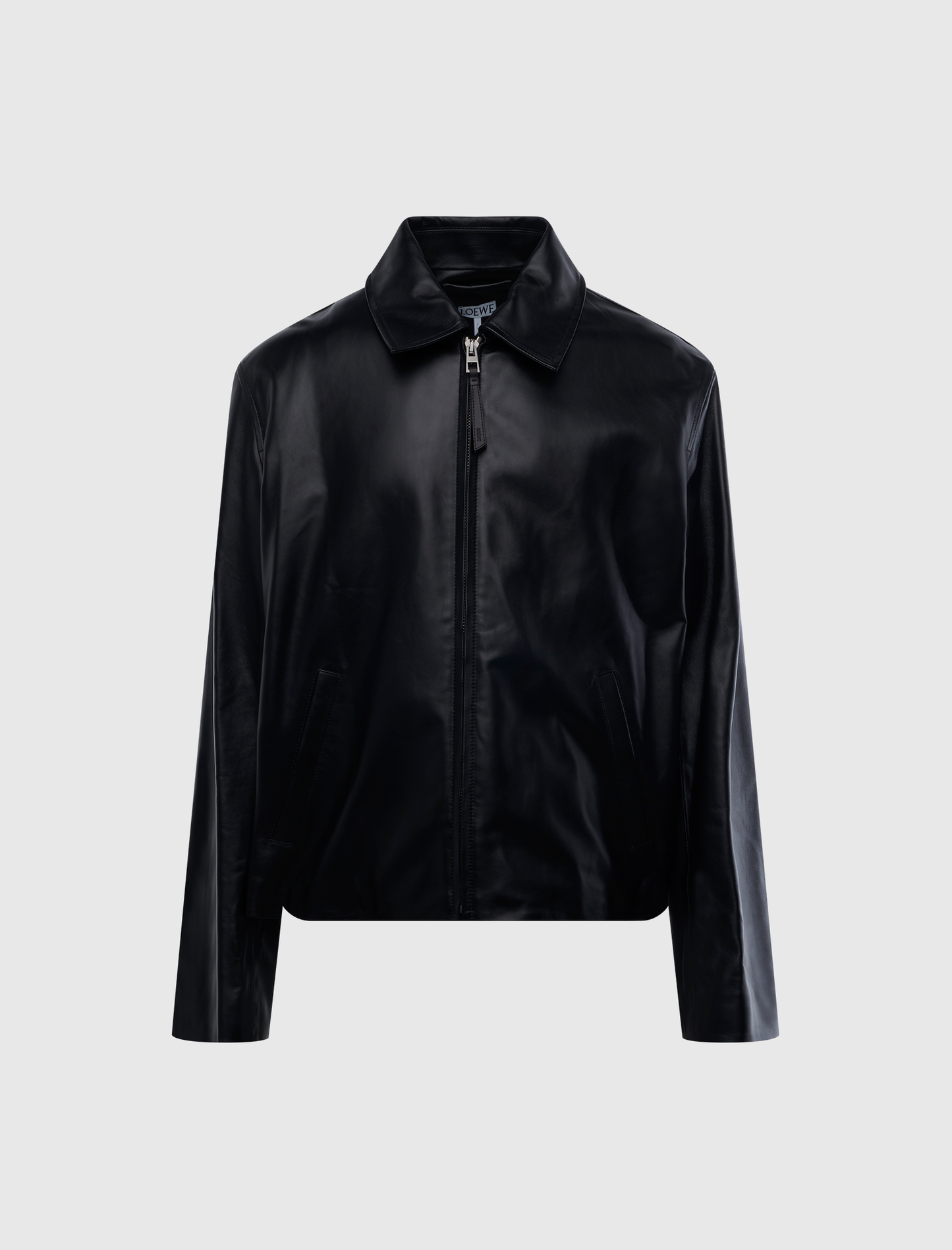 LEATHER ZIP-UP JACKET