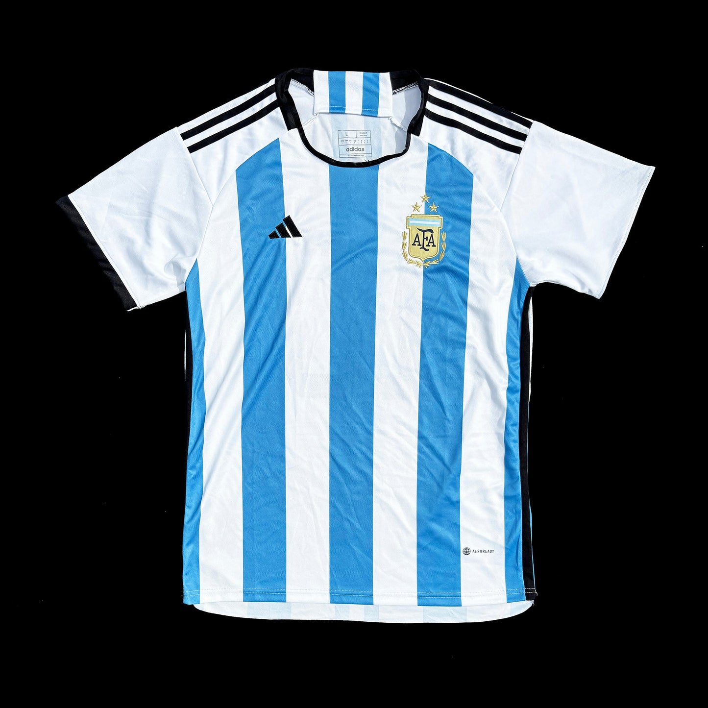 Argentina 2022 Lionel Messi Adidas World Cup Soccer Jersey