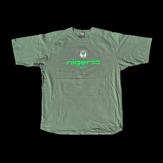 Nigeria Soccer Y2K Nike Training T-Shirt Size XL