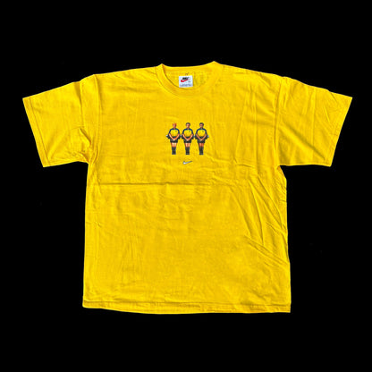 Boca Juniors 90s Nike Football Foosball T-shirt, Made in USA Soccer