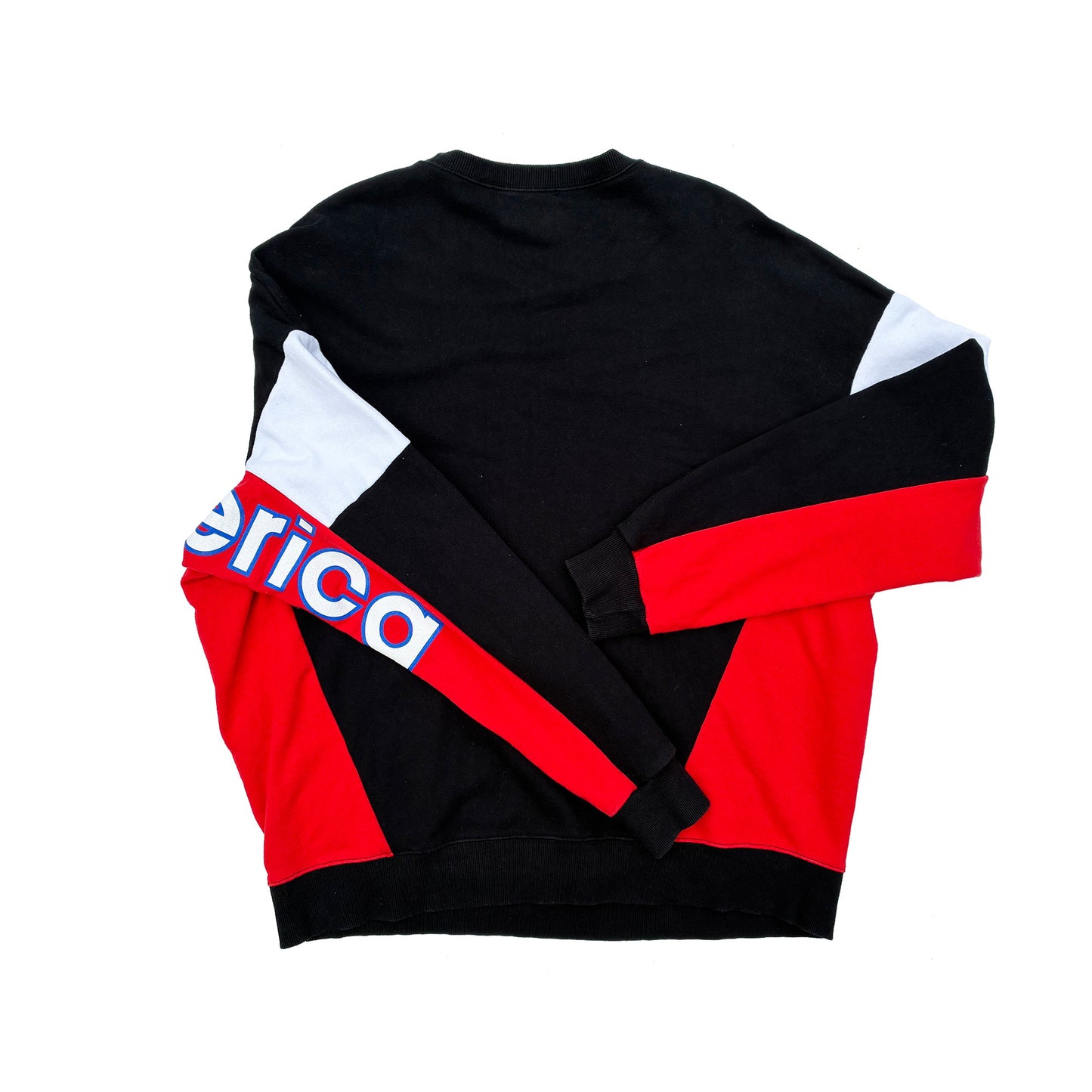 Howard University Color Block Boxy Cut Crew Sweatshirt