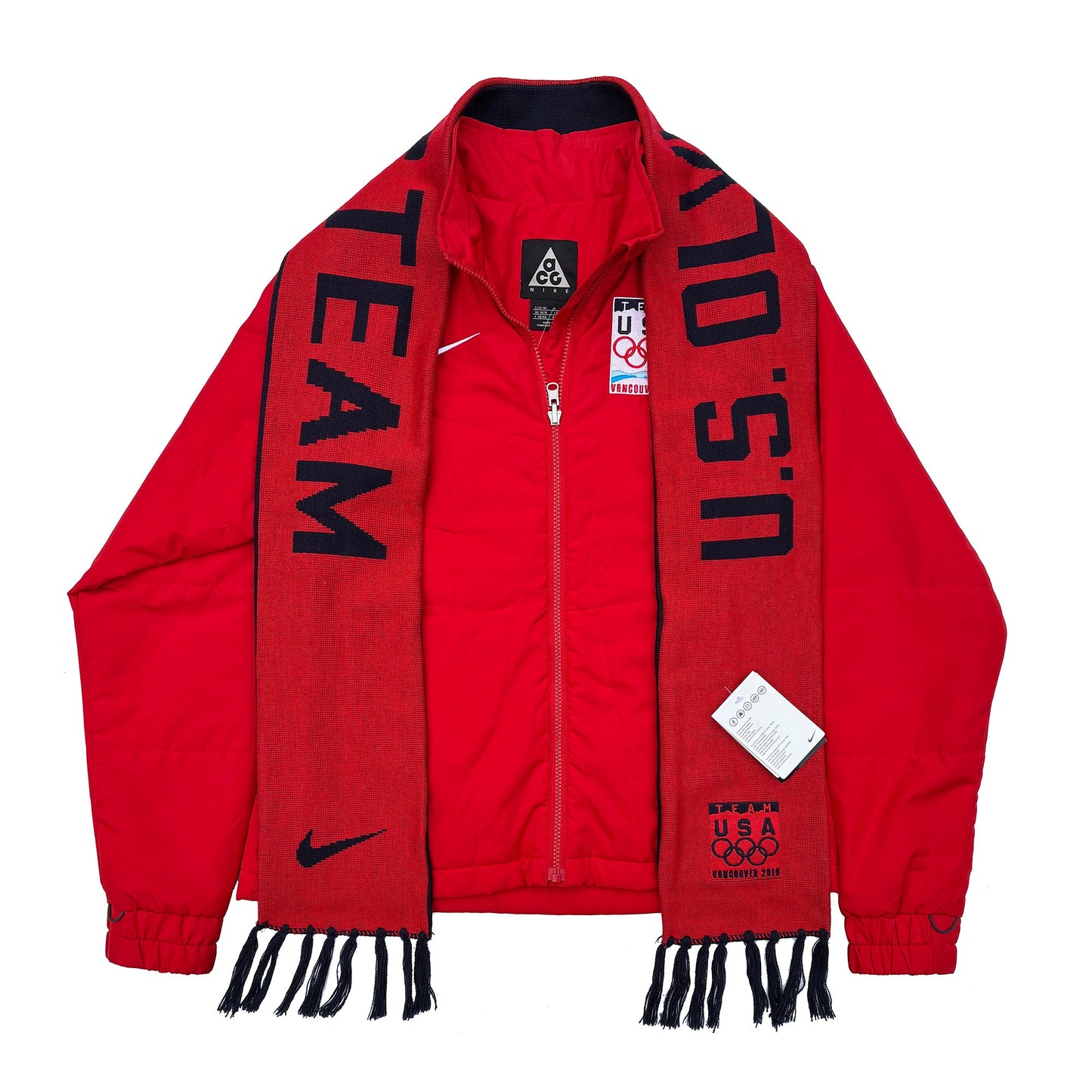 Nike ACG Team USA 2010 Vancouver Olympics Womens Jacket + Scarf NEW