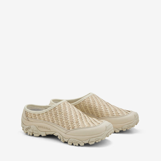 Moab 2 Slide Woven Leather Stucco