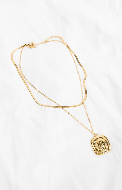 Marisa Gold Statement Layered Necklace Set