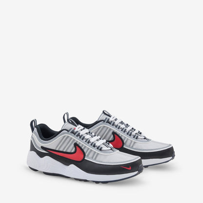 Air Zoom Spiridon Metallic Silver | Sport Red | Black | White