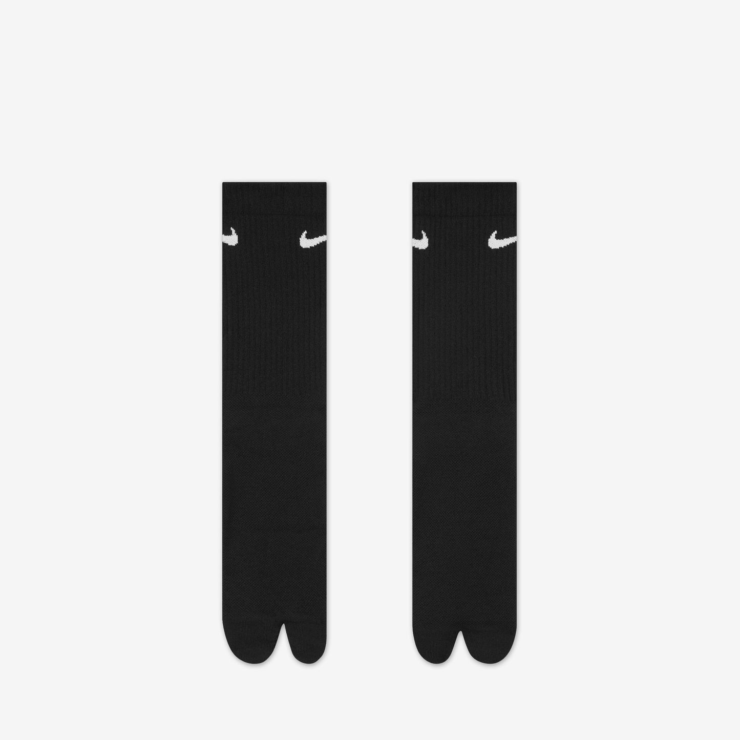 Everyday Plus 'Rift' Lightweight Split-Toe Crew Socks Black | White