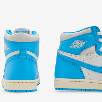 Grade School Air Jordan 1 Retro High OG 'UNC Reimagined' Dark Powder Blue | Dark Powder Blue | Sail
