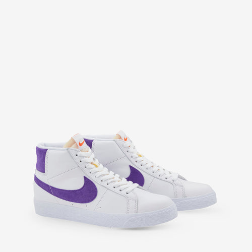 SB Zoom Blazer Mid White | Court Purple | White | Gum Light Brown