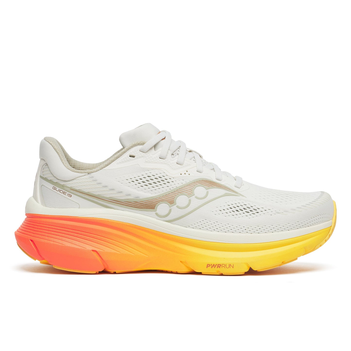 Saucony Guide 19 Men's - Ivory/Fire