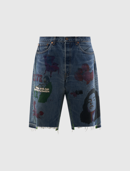 HARRISON TRIPLE-WIDE DENIM SHORT