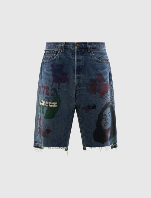 HARRISON TRIPLE-WIDE DENIM SHORT