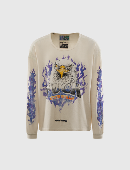 VANITY WAFFLE LONG SLEEVE TEE