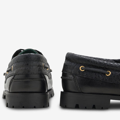 Aztec Boat Shoe Black