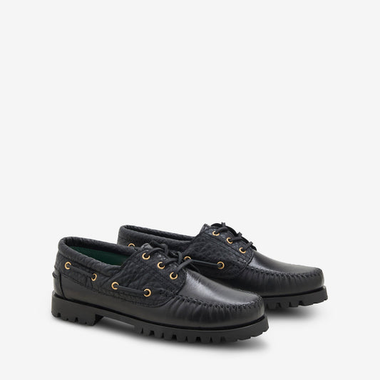 Aztec Boat Shoe Black