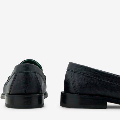 Michel Mocassin Black Grain Leather