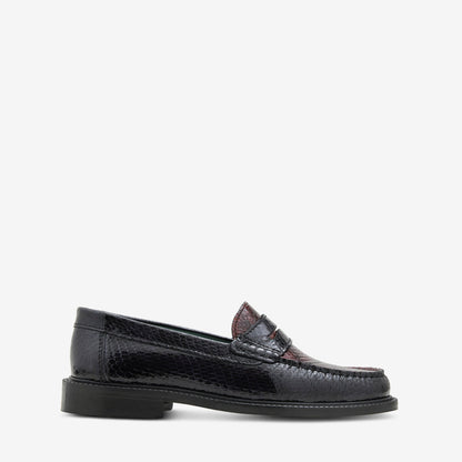 Yardee Two-Tone Moccasin Loafer Navy | Brown