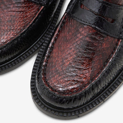 Yardee Two-Tone Moccasin Loafer Navy | Brown