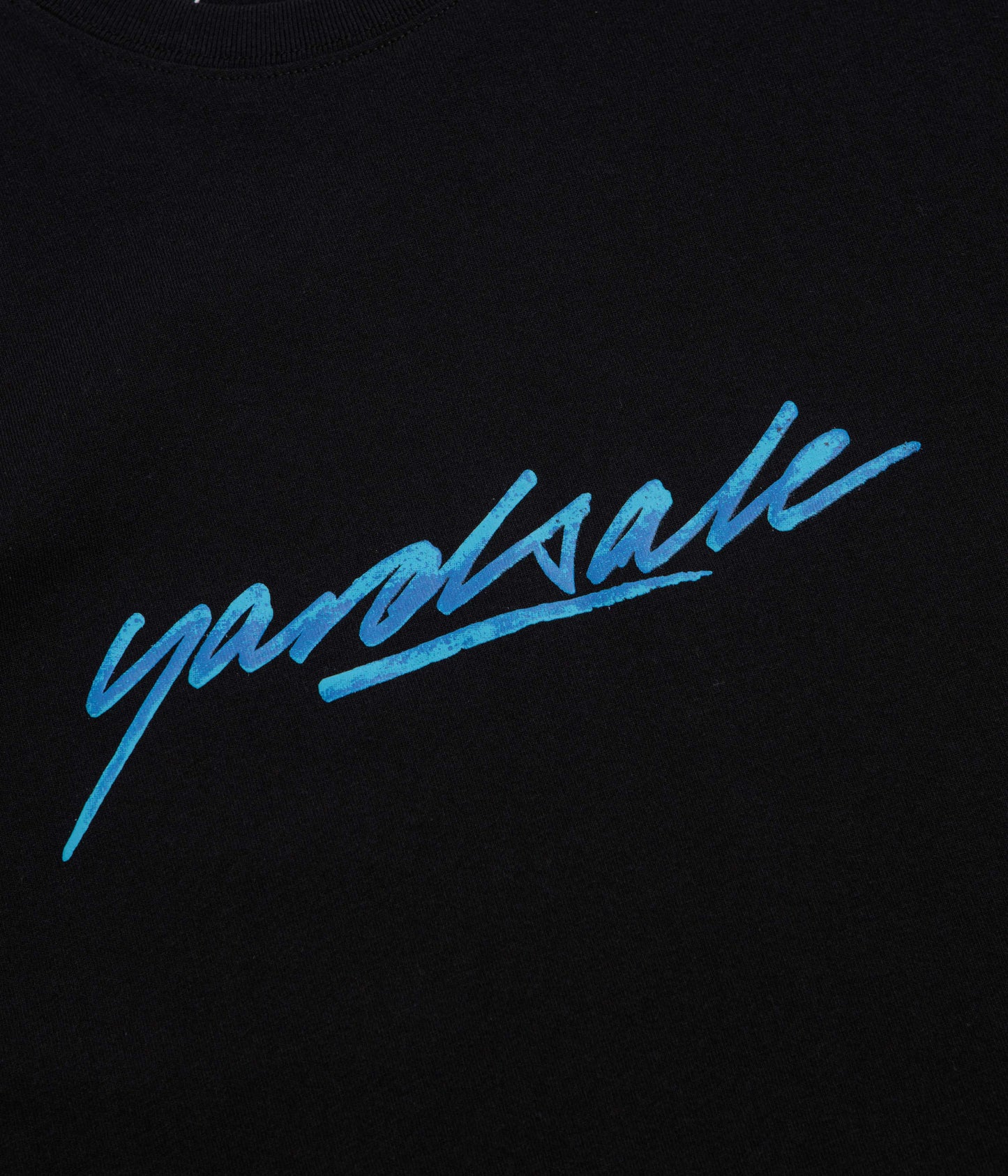Yardsale Script T-Shirt - Black / Blue