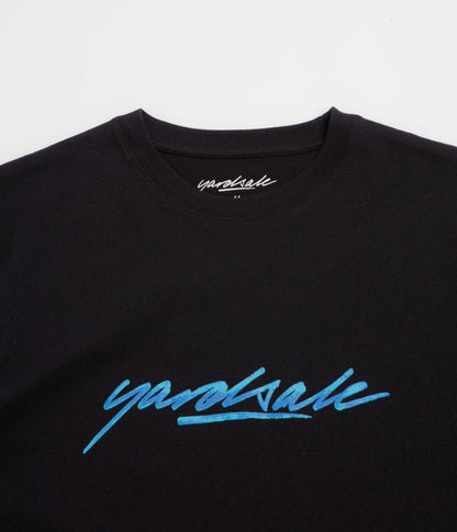 Yardsale Script T-Shirt - Black / Blue