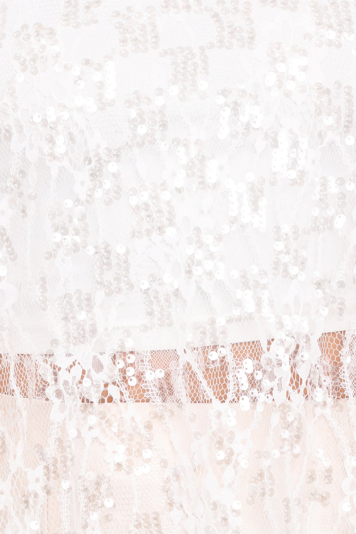 Yonder Sheer Lace Tee Top - White