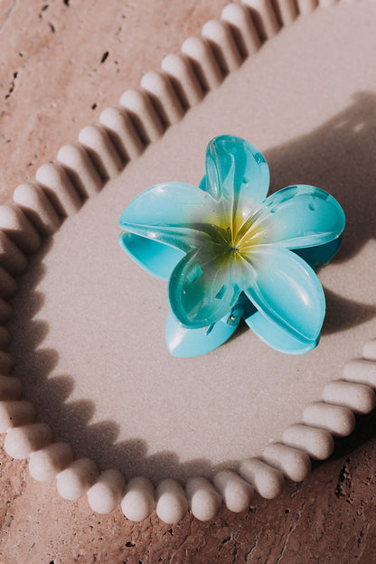 Frangipani Clip - Blue