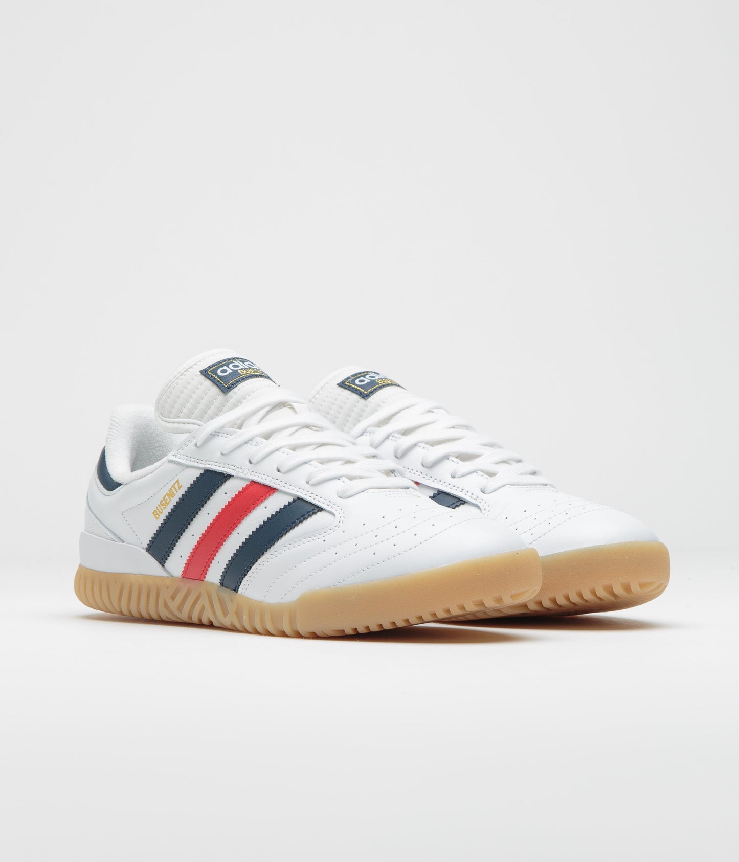 Adidas Busenitz Indoor Super Shoes - FTWR White / Collegiate Navy / Better Scarlet