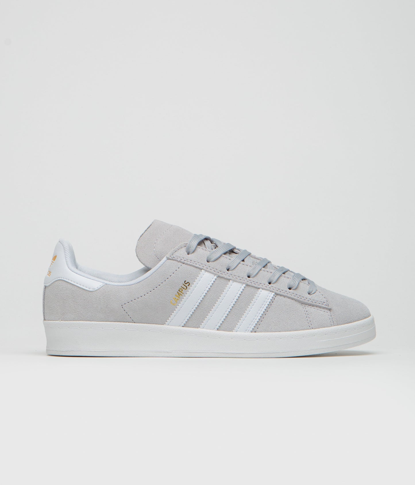 Adidas Campus ADV Shoes - Grey Two / FTWR White / Gold Metallic