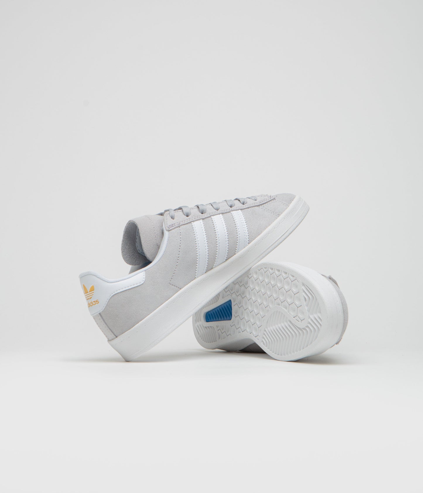 Adidas Campus ADV Shoes - Grey Two / FTWR White / Gold Metallic