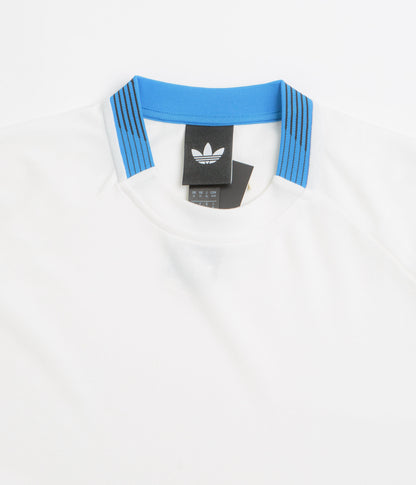 Adidas Formula Long Sleeve T-Shirt - White / Core White / Lucid Ray Blue