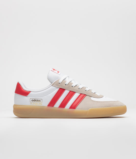 Adidas Glenburn Shoes - FTWR White / Better Scarlet / Gum 3