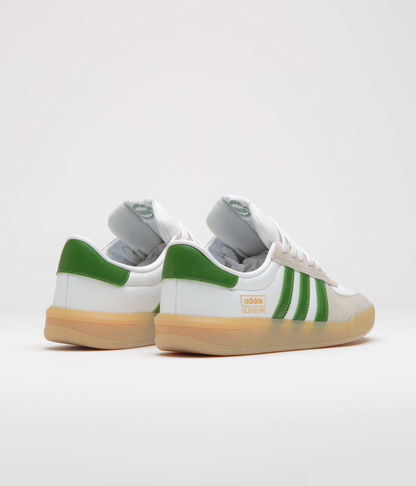 Adidas Glenburn Shoes - FTWR White / Crew Green / Gum3