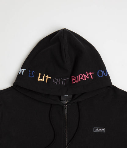 Adidas Gonz Graphic Full Zip Hoodie - Black