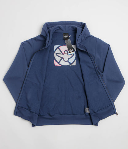 Adidas Gonz Graphic Full Zip Hoodie - Muted Purple