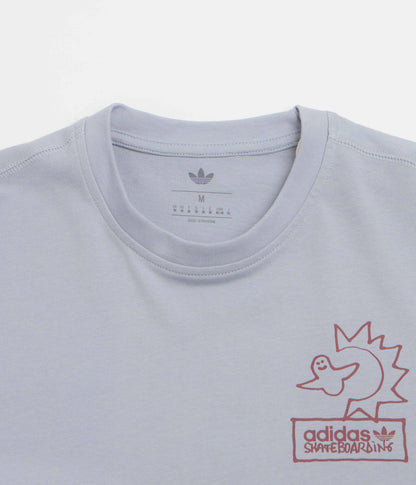 Adidas Gonz NA T-Shirt - Halo Silver / Shadow Red