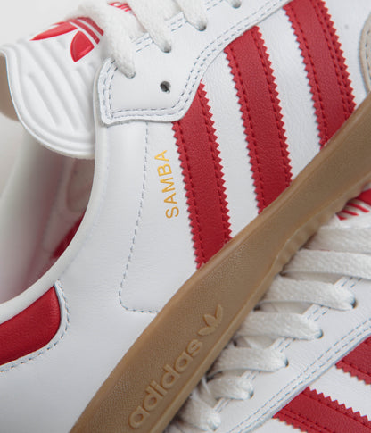 Adidas Puig Samba Shoes - FTWR White / Better Scarlet / Gum4
