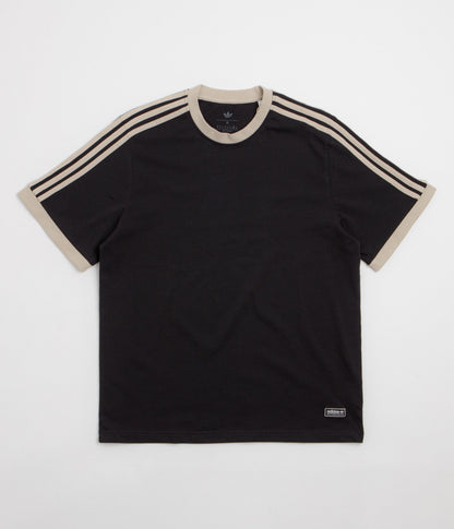 Adidas Ringer T-Shirt - Black / Khaki Three
