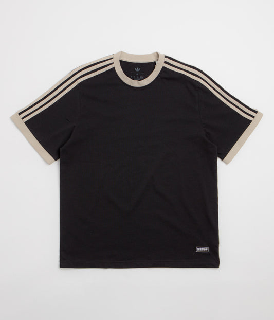 Adidas Ringer T-Shirt - Black / Khaki Three